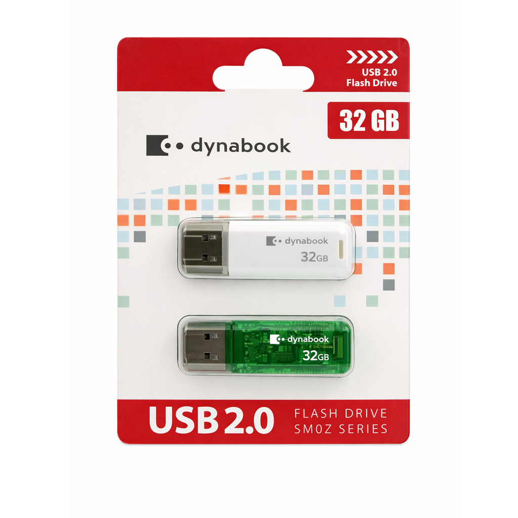 S232323A232 Dynabook 32GB USB 2.0 Flash Drive SM02 Series 2 Pack USB Stick - Image 1