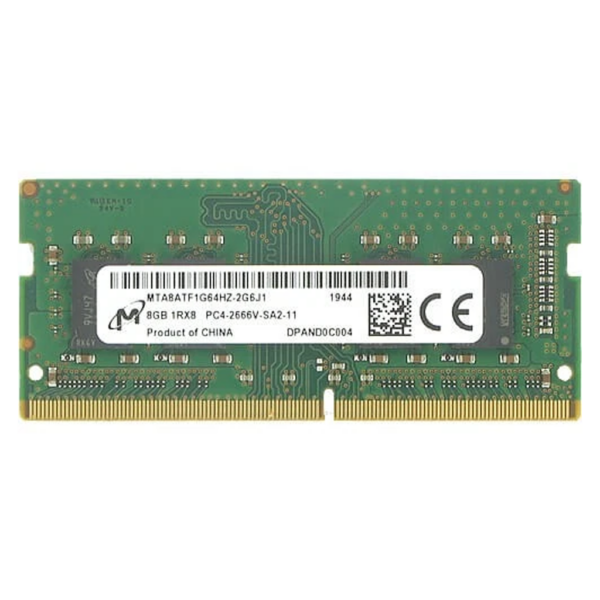 Micron 8GB DDR4 2666MHz Laptop RAM PC4-2666V SO-DIMM MTA8ATF1G64HZ-2G6E1