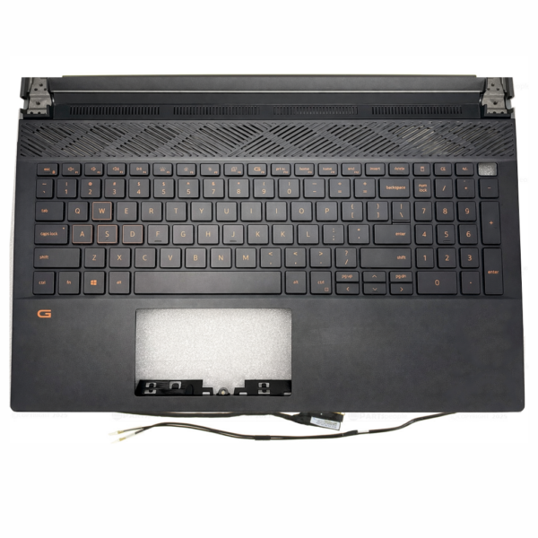 Dell G15 5510 5511 5515 Black US Keyboard Palmrest Assembly
