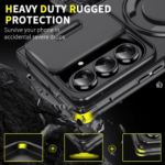Samsung Galaxy Z Fold 7 BLACKTECH TitanRing Armor Magnetic Case Black - Image 4