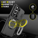 Samsung Galaxy Z Fold 7 BLACKTECH TitanRing Armor Magnetic Case Black - Image 2