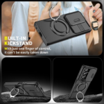 Samsung Galaxy Z Fold 7 BLACKTECH TitanRing Armor Magnetic Case Black - Image 3