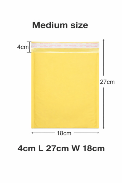 4cm Adhesive Strip Bubble Mailer 27cm x 18cm Padded Envelope Medium
