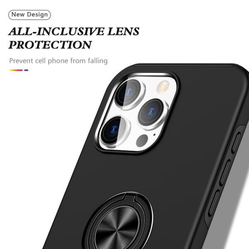Samsung Galaxy Z Fold 7 BLACKTECH Slim Magnetic Ring Stand Case Black - Image 5