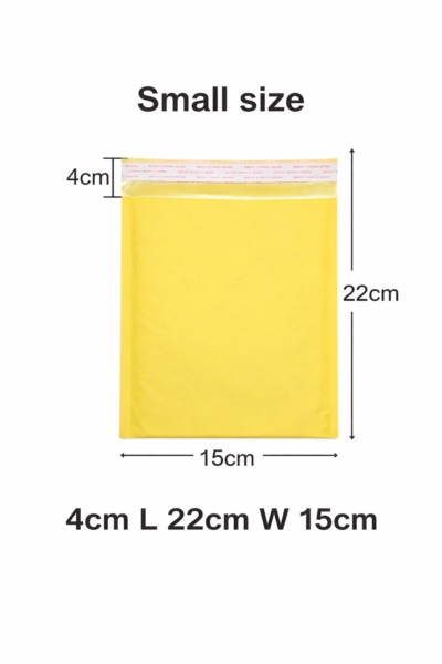 4cm Adhesive Strip Bubble Mailer 22cm x 15cm Padded Envelope Small
