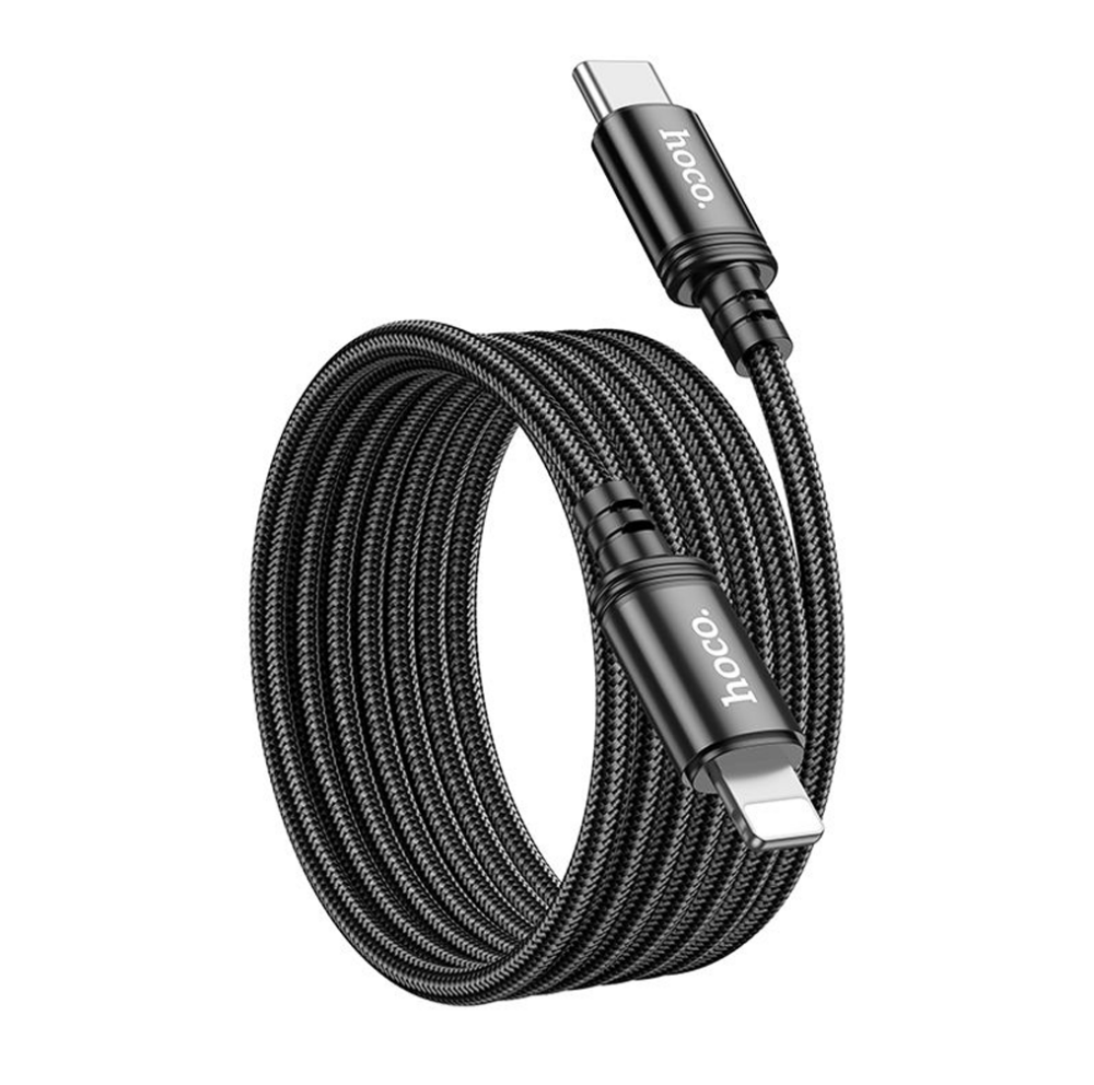hoco X89 USB-C Fast Charging Braided Data Cable 2M Black - Image 8