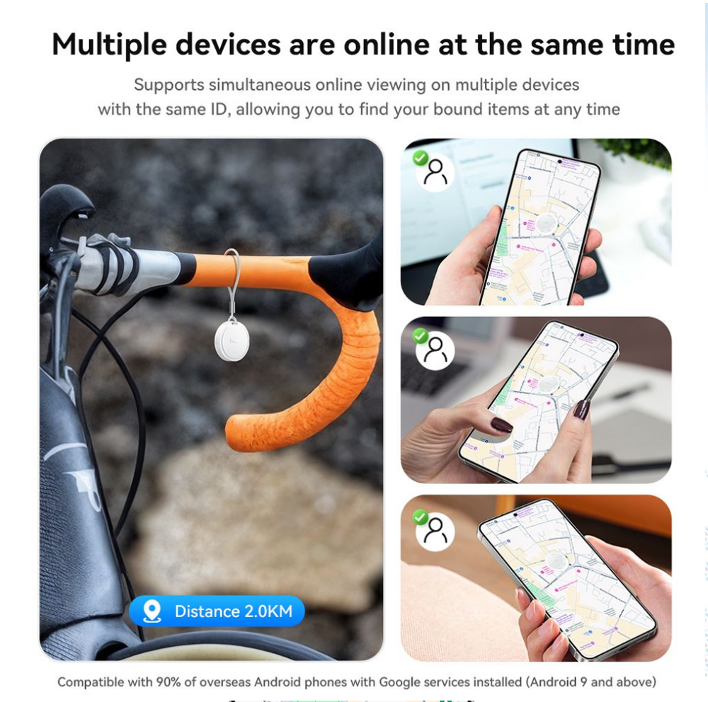 hoco E96A Android Busca Intelligent Positioning Anti-Lost Device White - Image 7
