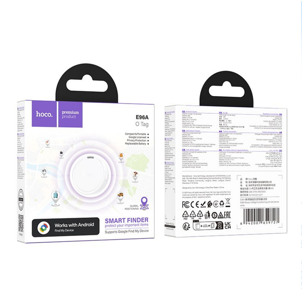 hoco E96A Android Busca Intelligent Positioning Anti-Lost Device White - Image 13