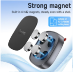 hoco H52 Ultimate Magnetic Car Holder Deep Space Gray - Image 8