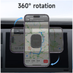 hoco H52 Ultimate Magnetic Car Holder Deep Space Gray - Image 5