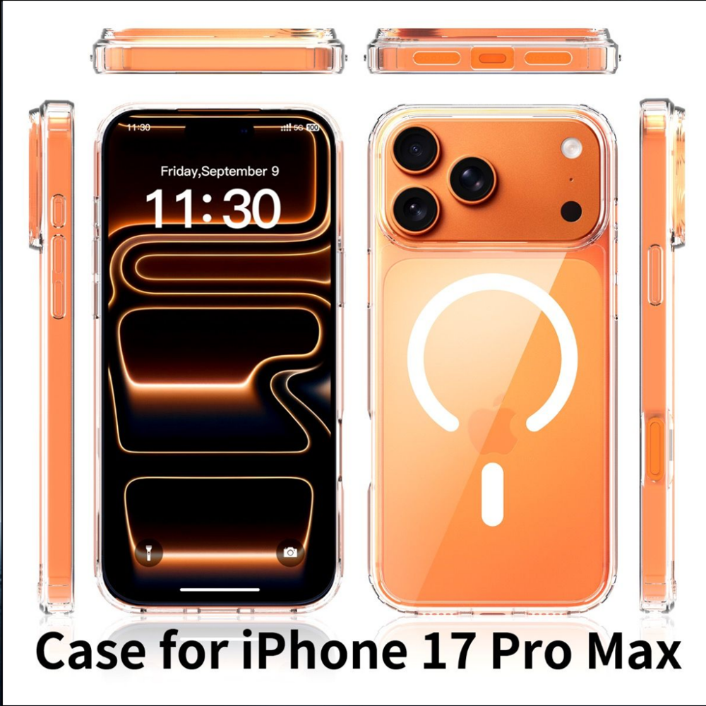BLACKTECH Mag Case MagSafe Compatible Clear Case for iPhone 17 Pro Max - Image 3