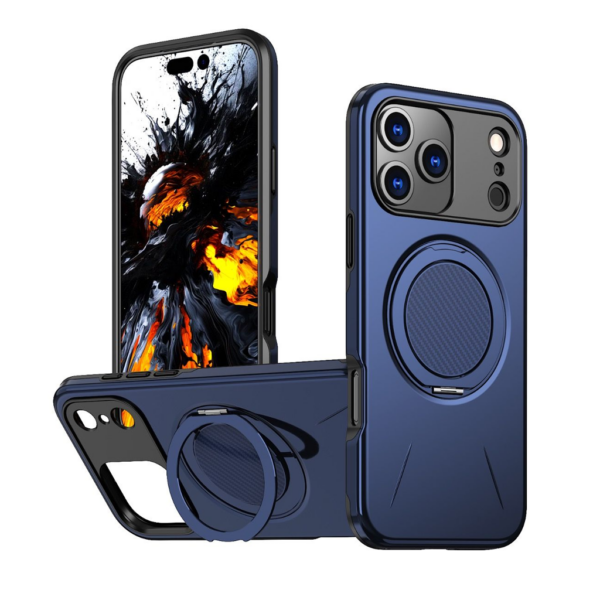 BLACKTECH Sentinel X Ring MagSafe Compatible Case for iPhone 17 Pro Max Navy