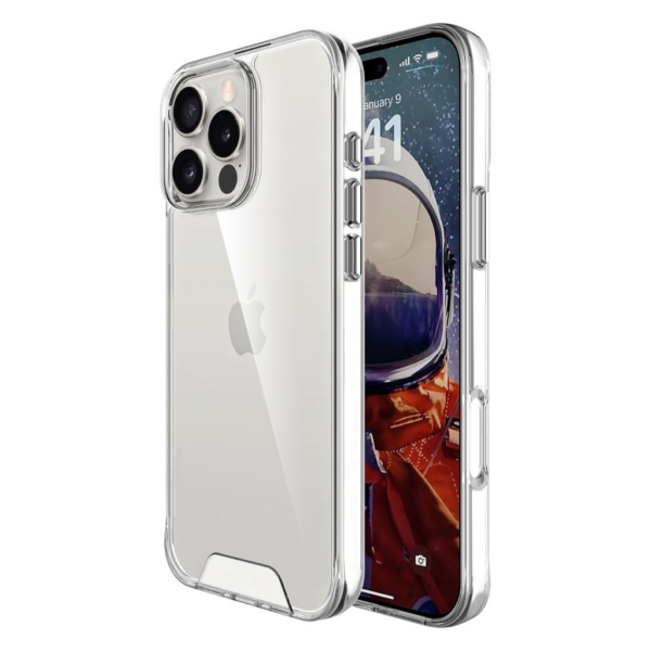 BLACKTECH Hard Space Clear Case for iPhone 17 Pro Max