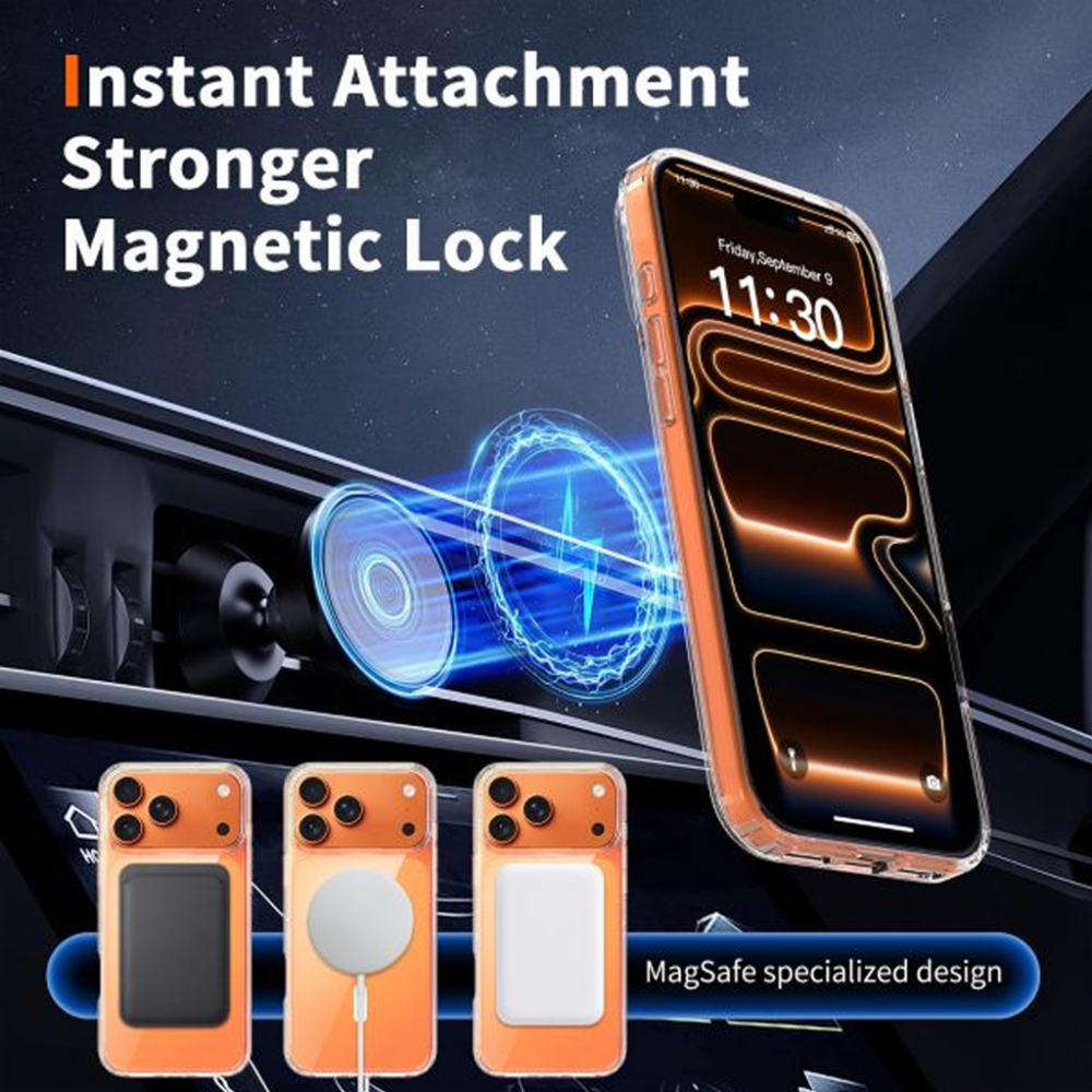 BLACKTECH Mag Case MagSafe Compatible Clear Case for iPhone 17 Pro Max - Image 5