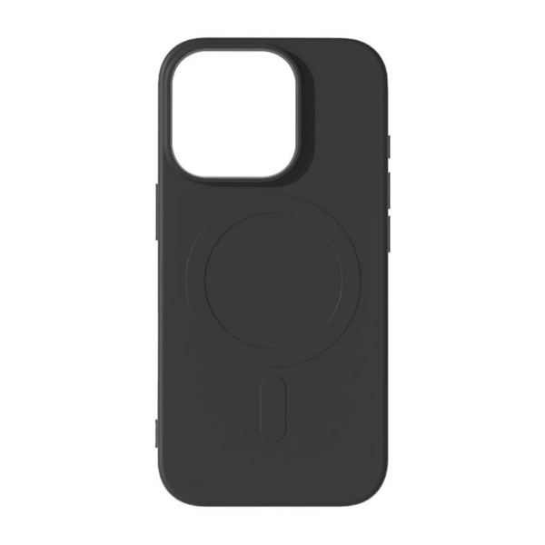 BLACKTECH Soft Feeling Microfiber MagSafe Compatible Case for iPhone 15 Black
