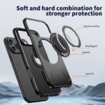 BLACKTECH Sentinel X Ring MagSafe Compatible Case for Samsung Galaxy A17 Black - Image 2