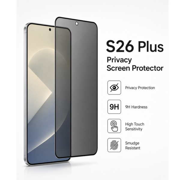 Samsung Galaxy S26 Plus 6.7" Privacy Tempered Glass Screen Protector